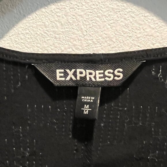 Express’ Black Sequin Mini Dress, Size Medium - Picture 4 of 9